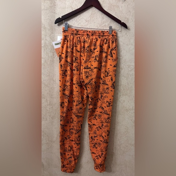 Peanuts Orange HalloweenGraphic Sweatpants - Picture 2 of 4